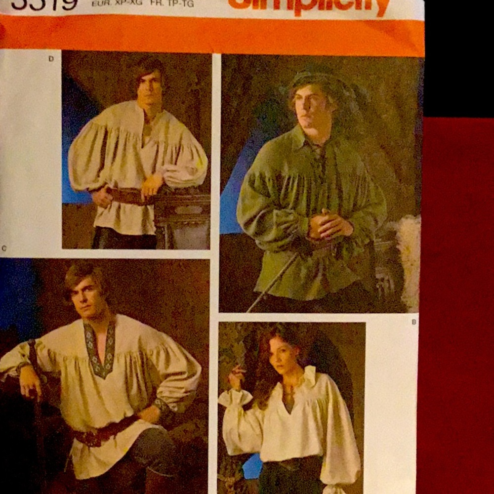 Renaissance Shirt man/woman size Xs-xl